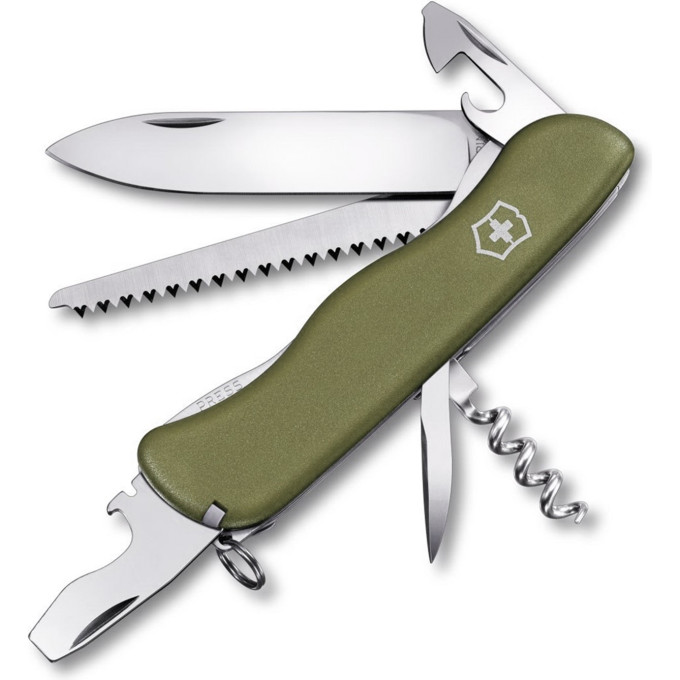 Складной нож Victorinox Forester 0.8363.4, зелёная рукоять